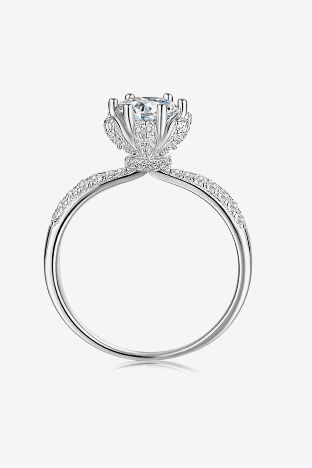 1 Carat Moissanite 6-Prong Ring - Mr. Gem & Company