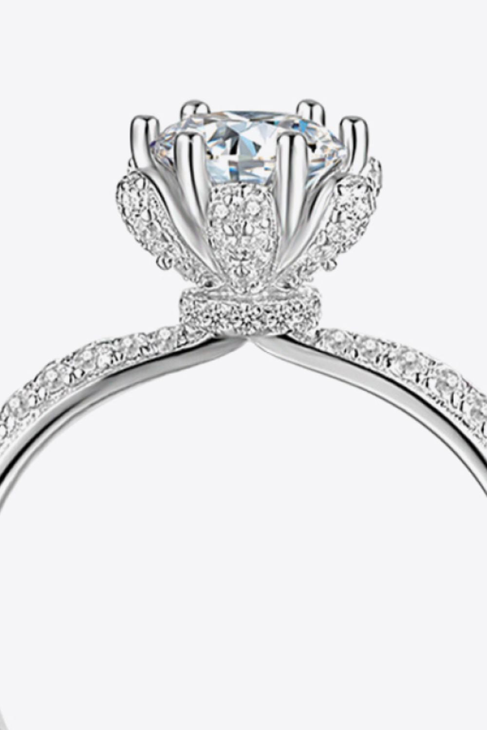 1 Carat Moissanite 6-Prong Ring - Mr. Gem & Company