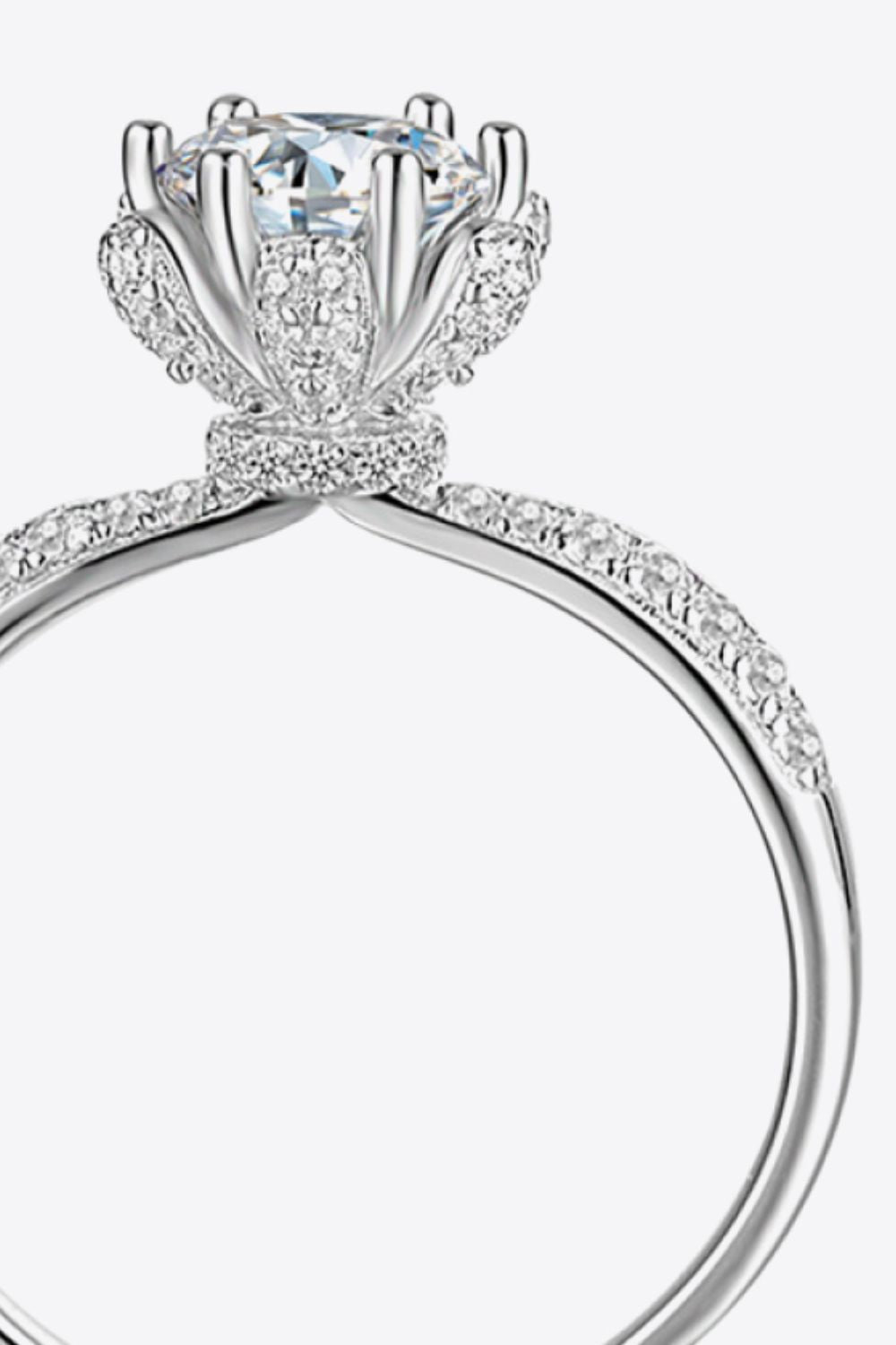1 Carat Moissanite 6-Prong Ring - Mr. Gem & Company