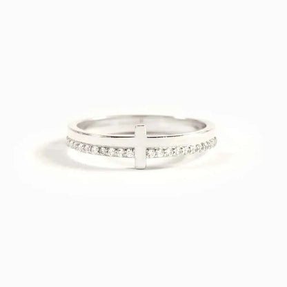 925 Sterling Silver Cross Ring