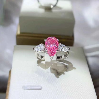 2 Carat 925 Sterling Silver Moissanite Ring