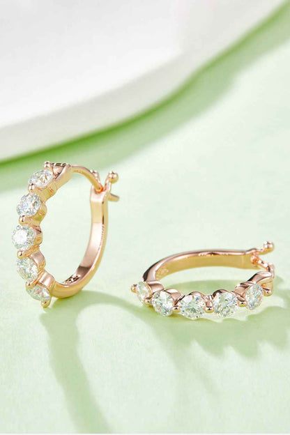 Adored 1 Carat Moissanite 925 Sterling Silver Earrings