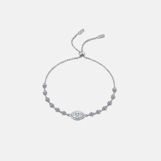 1 Carat Moissanite 925 Sterling Silver Bracelet