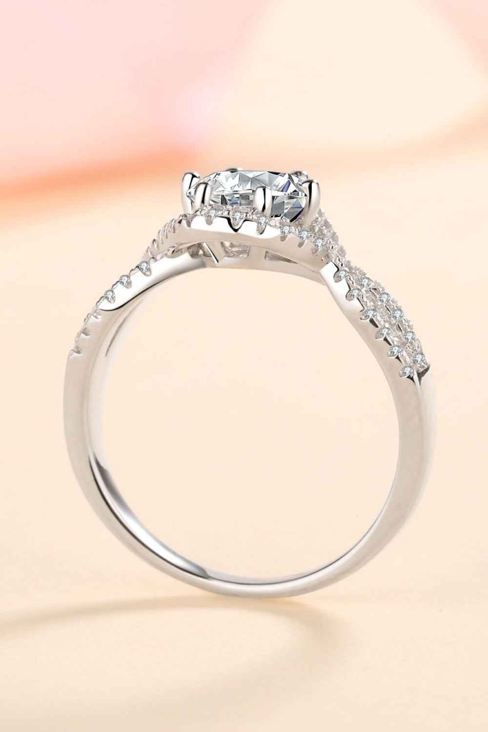 Feel The Joy 925 Sterling Silver Moissanite Ring
