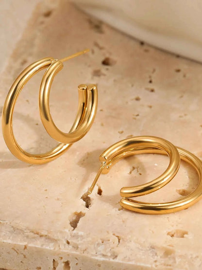 Stainless Steel Hoop Earrings