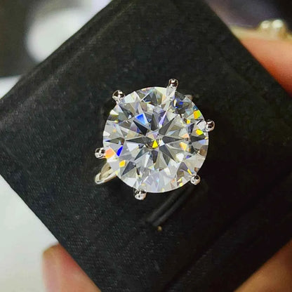 10 Carat Moissanite 925 Sterling Silver Ring