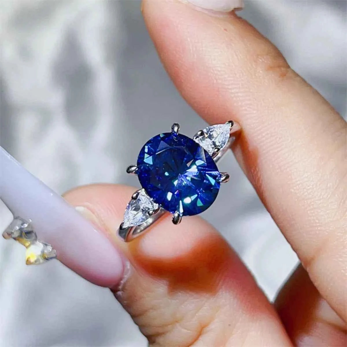 3 Carat Moissanite 925 Sterling Silver Ring