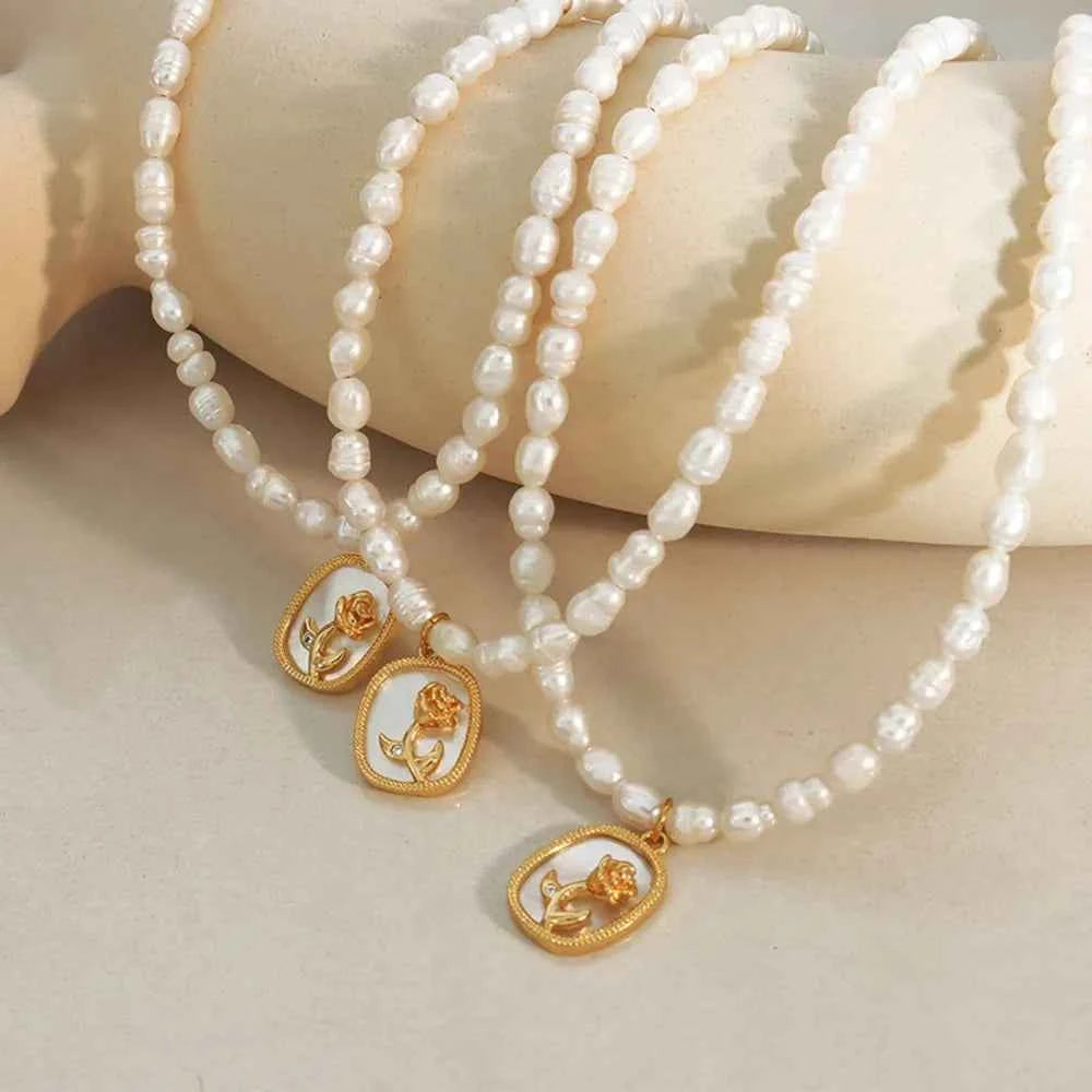 18K Gold-Plated Freshwater Pearl Necklace