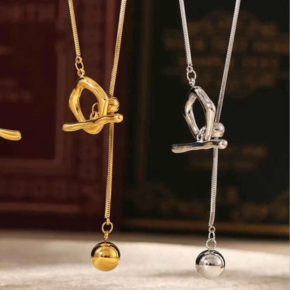 Stainless Steel Bead Necklace