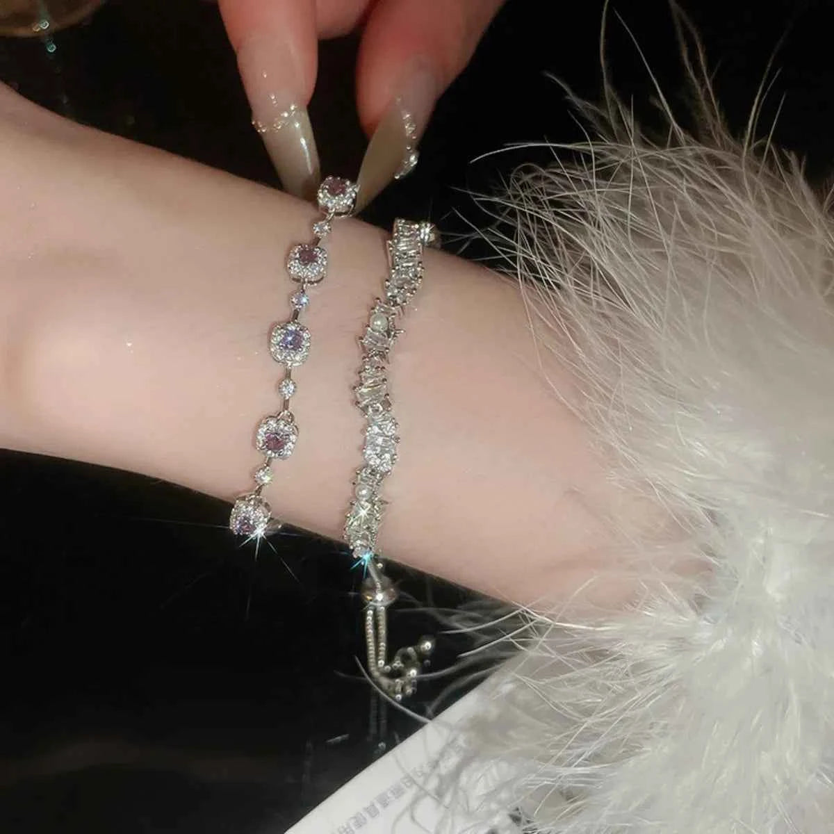 Copper Zircon Bracelet