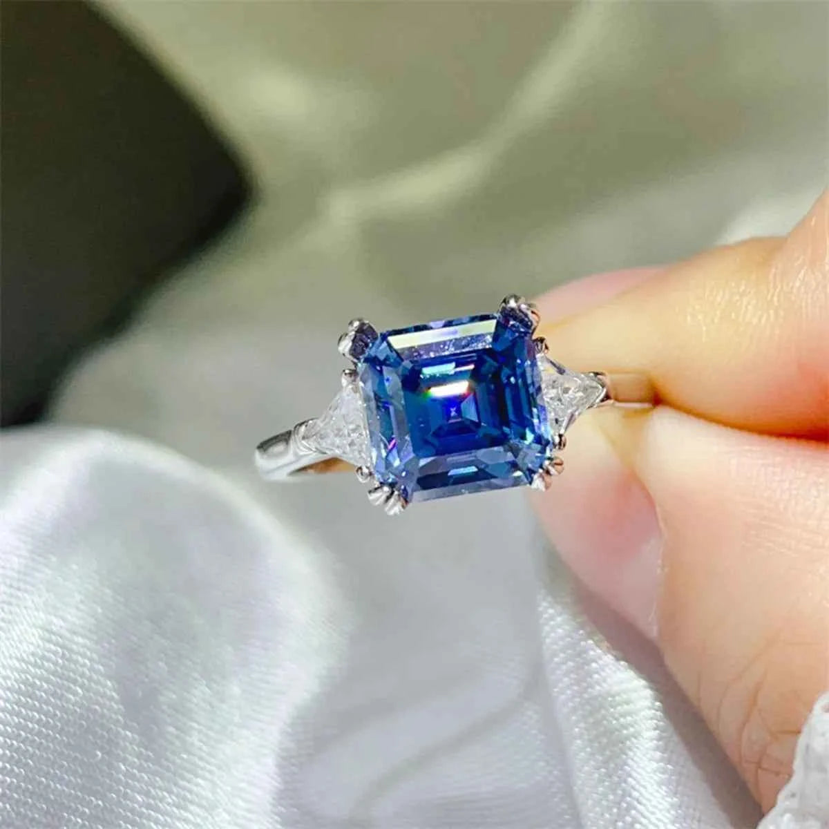 3 Carat Moissanite 925 Sterling Silver Ring