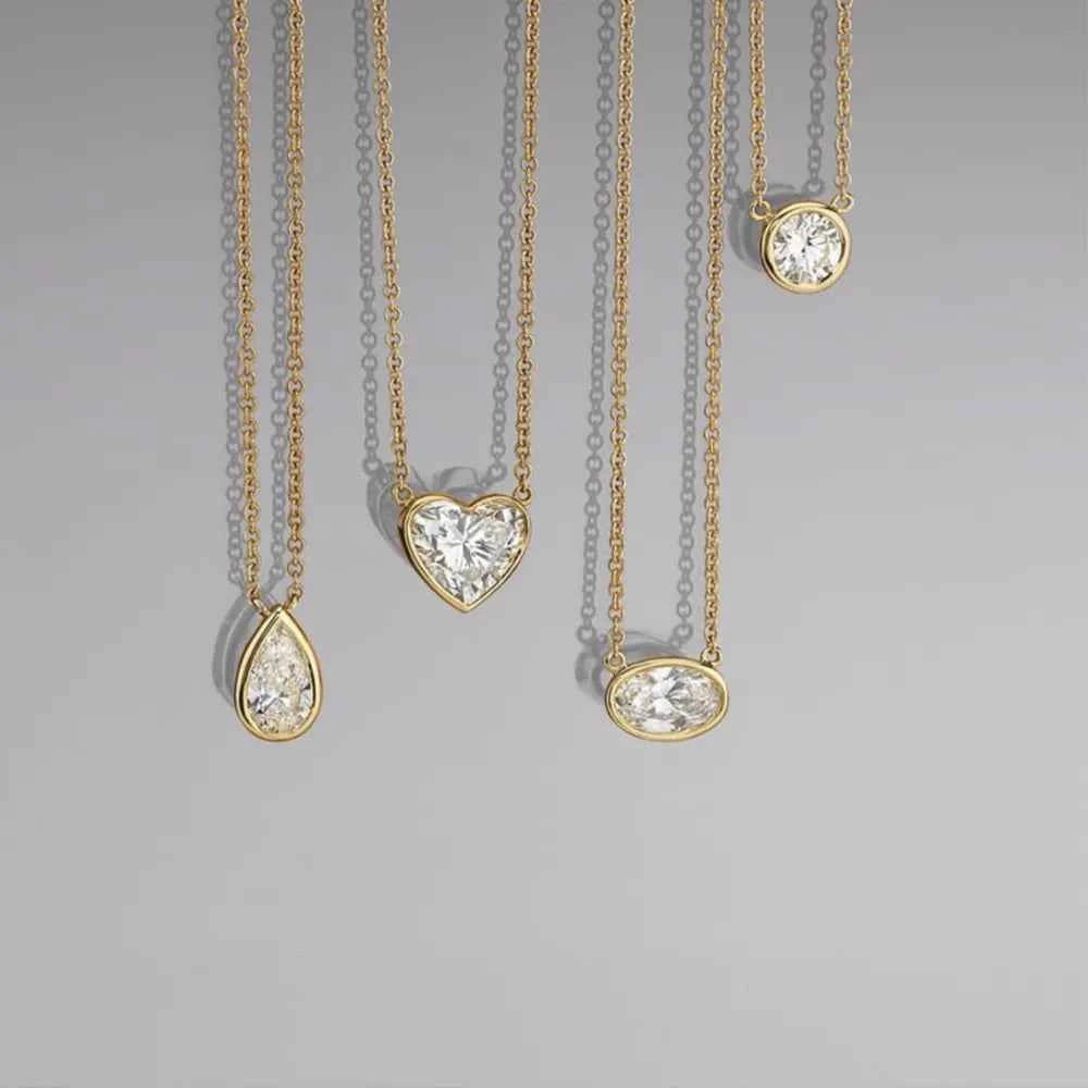 18K Gold-Plated Stainless Steel Pendant Necklace