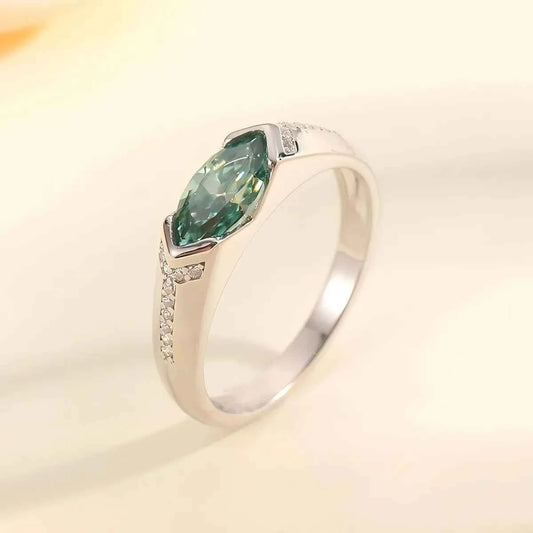 1 Carat Moissanite 925 Sterling Silver Ring