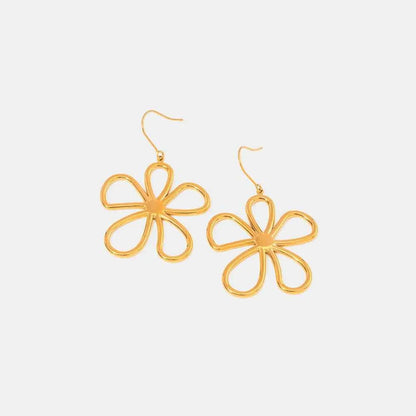 18K Gold-Plated Flower Earrings