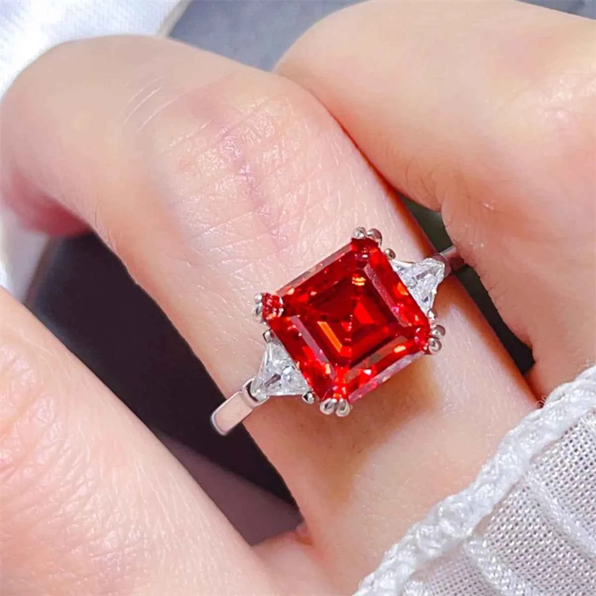 3 Carat Moissanite 925 Sterling Silver Ring