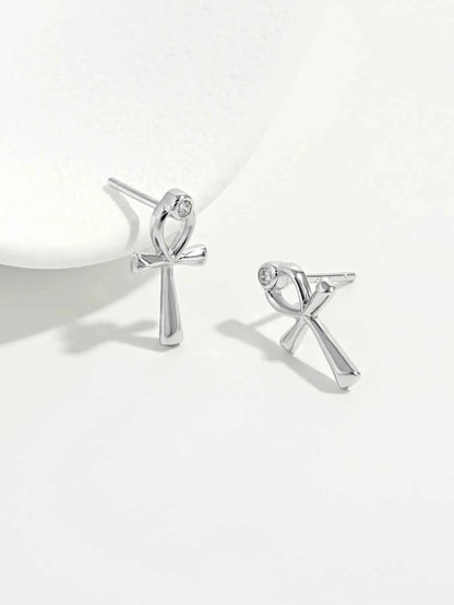 925 Sterling Silver Inland Zircon Earrings