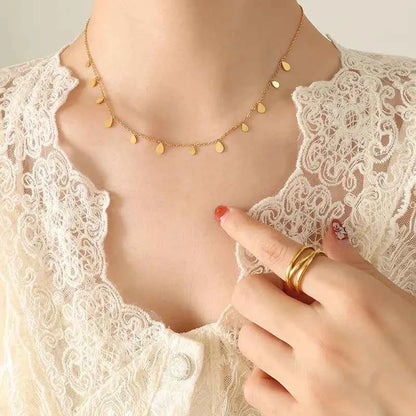 Titanium Steel Charm Necklace