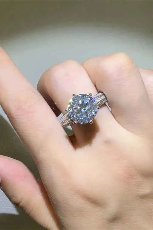 5 Carat Moissanite 925 Sterling Silver Ring