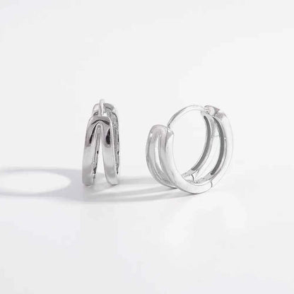 925 Sterling Silver Huggie Earrings