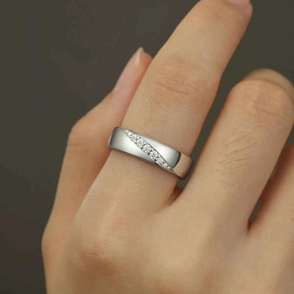 925 Sterling Silver Moissanite Ring