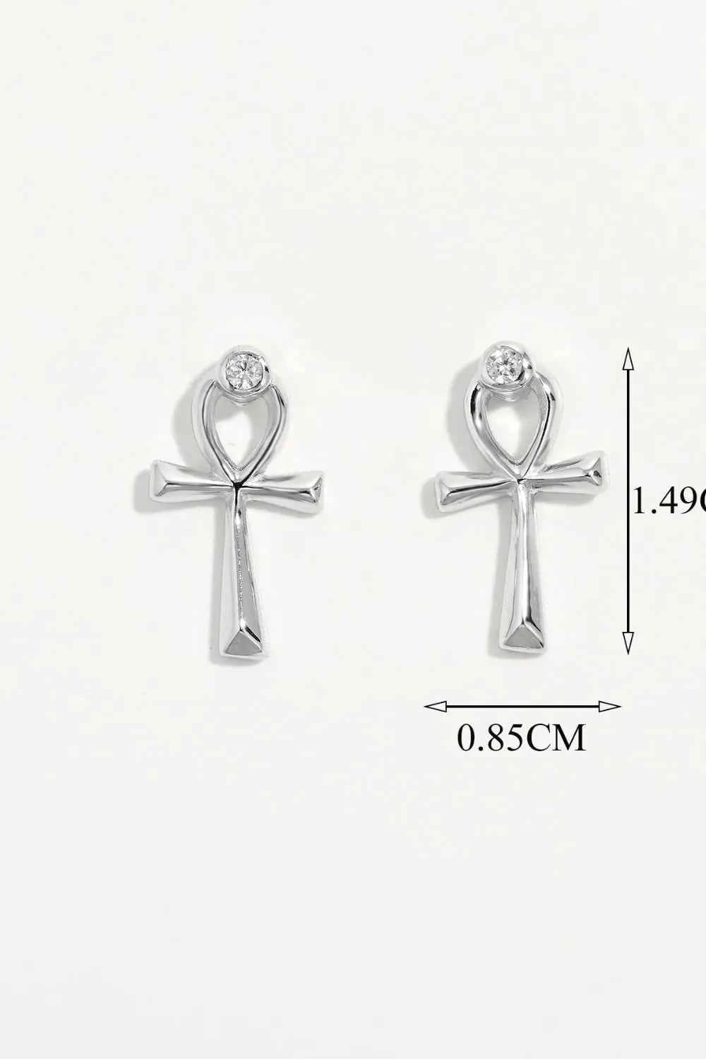 925 Sterling Silver Inland Zircon Earrings