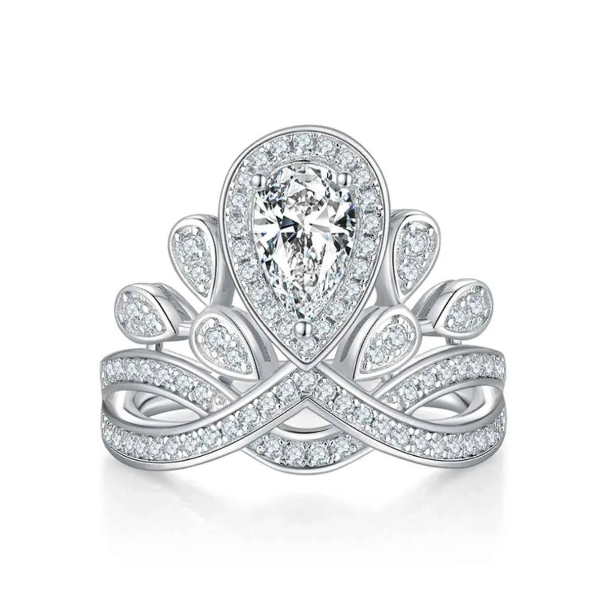 1 Carat Moissanite 925 Sterling Silver Ring