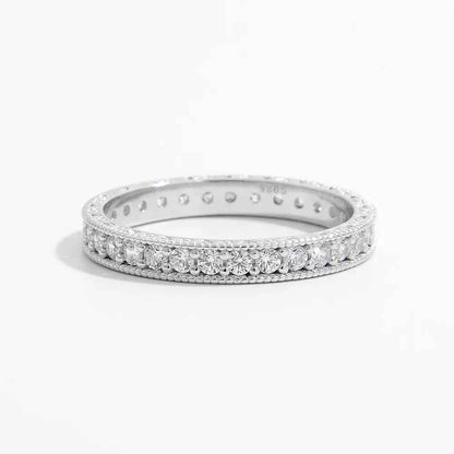 925 Sterling Silver Zircon Ring