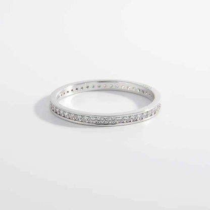 925 Sterling Silver Inlaid Zircon Ring