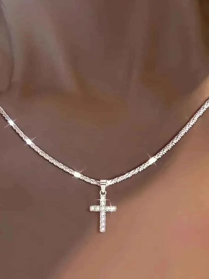 925 Sterling Silver Cross Necklace
