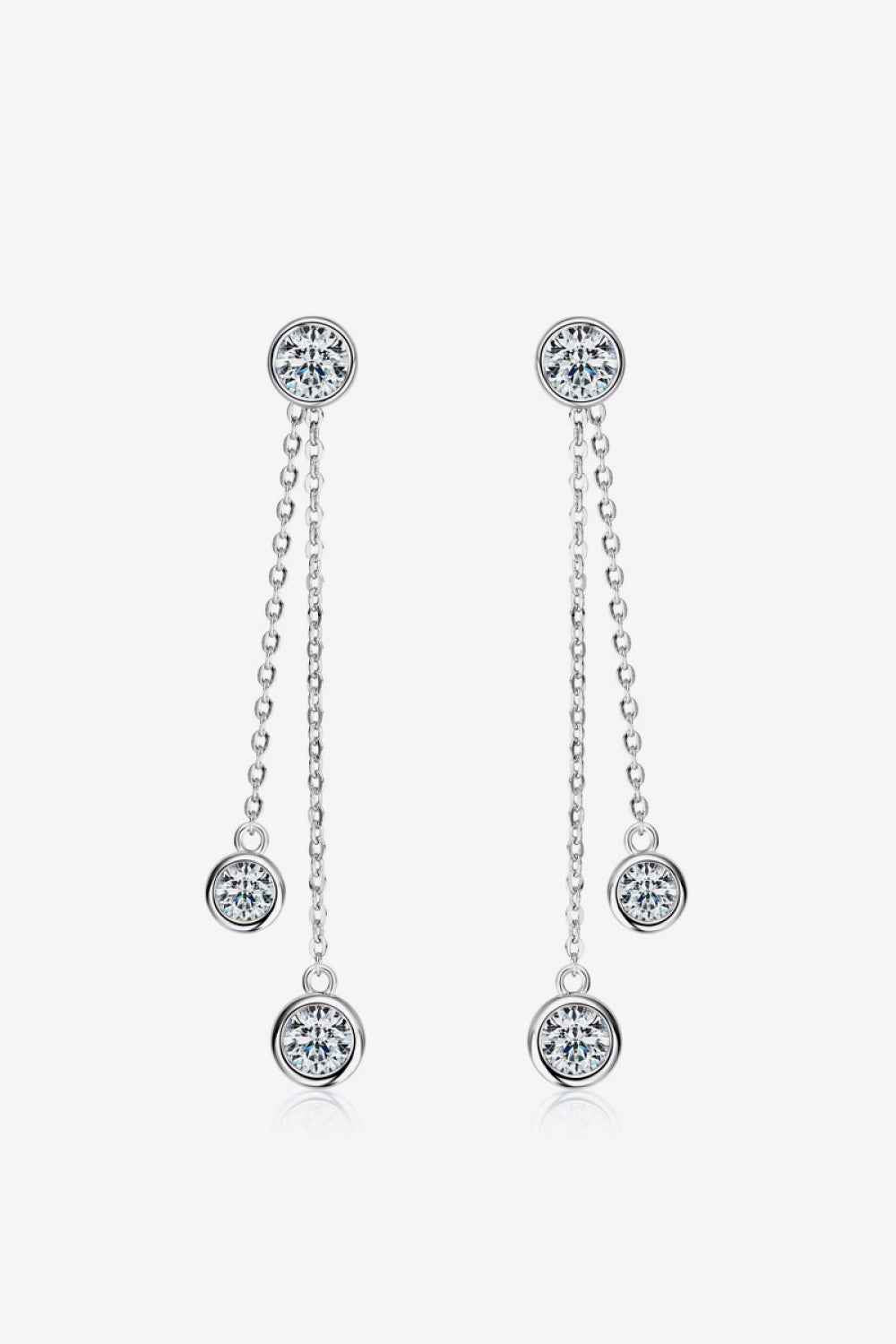 2.6 Carat Moissanite 925 Sterling Silver Earrings