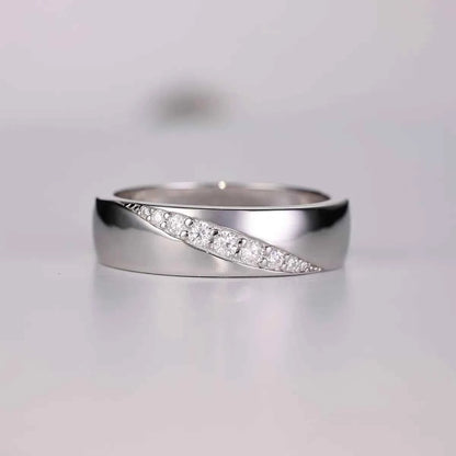 925 Sterling Silver Moissanite Ring