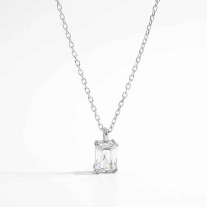 925 Sterling Silver Zircon Pendant Necklace