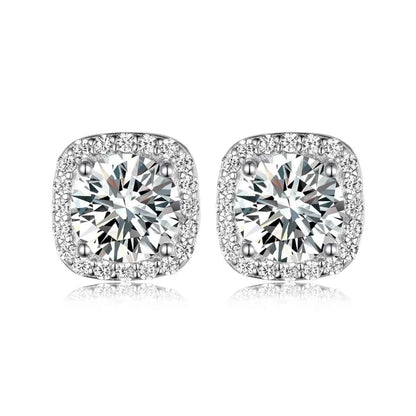 2.4 Carat Moissanite Stud Earrings