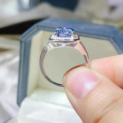 3 Carat Moissanite Square Ring
