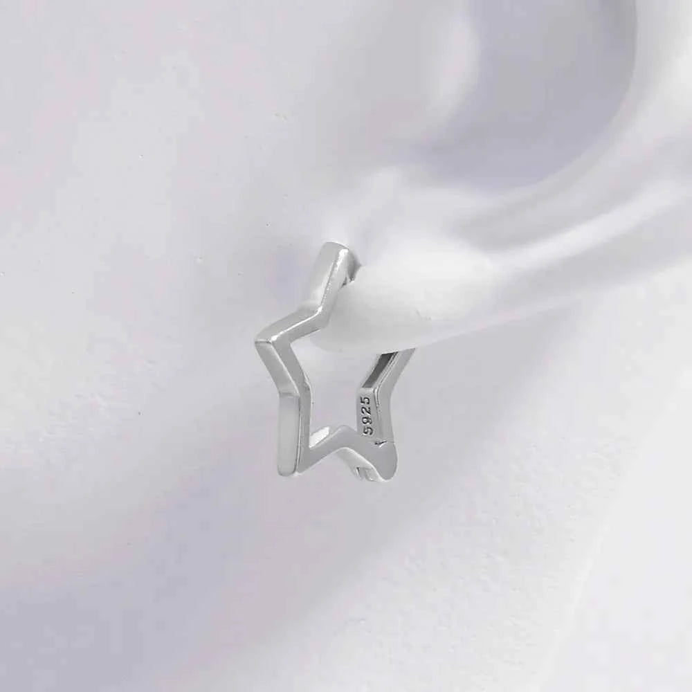 925 Sterling Silver Star Earrings