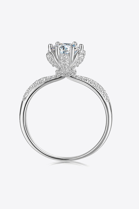 1 Carat Moissanite 6-Prong Ring - Mr. Gem & Company