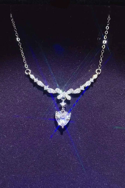 1 Carat 925 Sterling Silver Moissanite Necklace