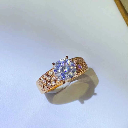 1.5 Carat 925 Sterling Silver Moissanite Ring