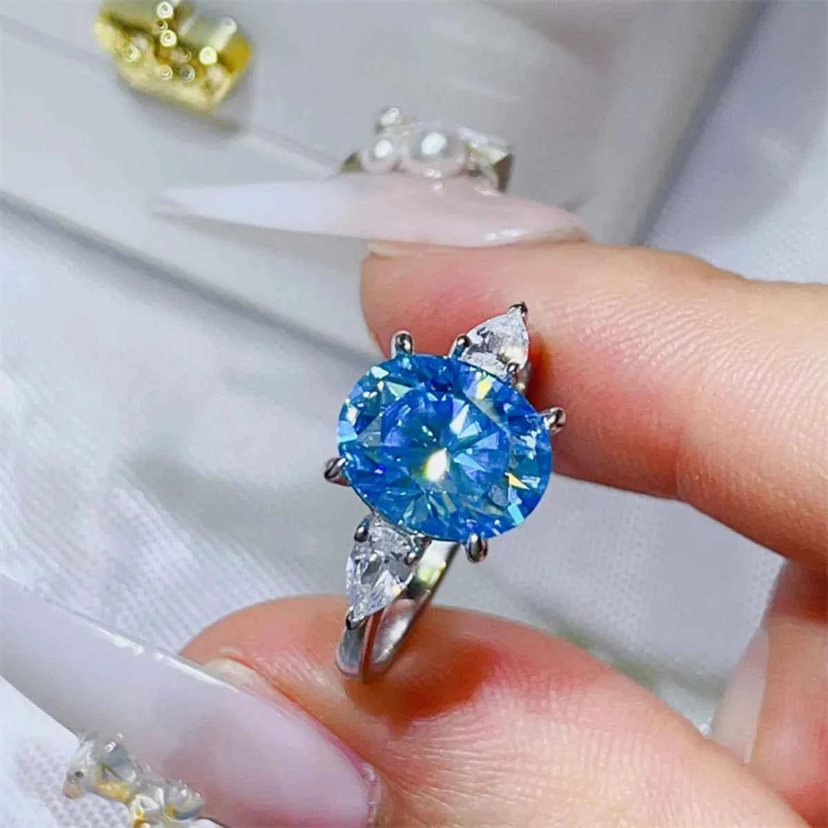 3 Carat Moissanite 925 Sterling Silver Ring