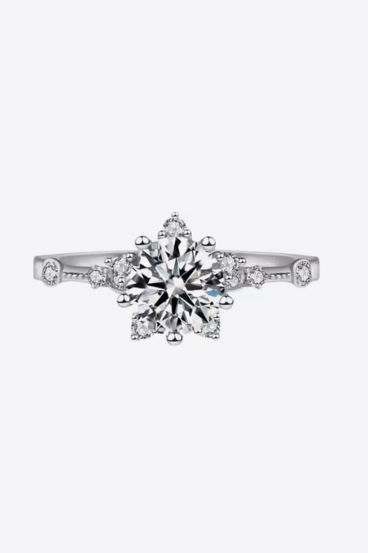 1 Carat Moissanite 6-Prong Ring - Mr. Gem & Company