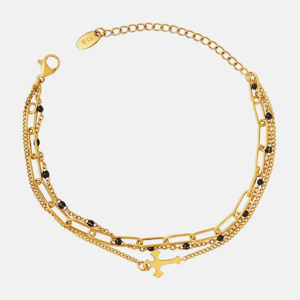 Titanium Steel Three-Layered Bracelet