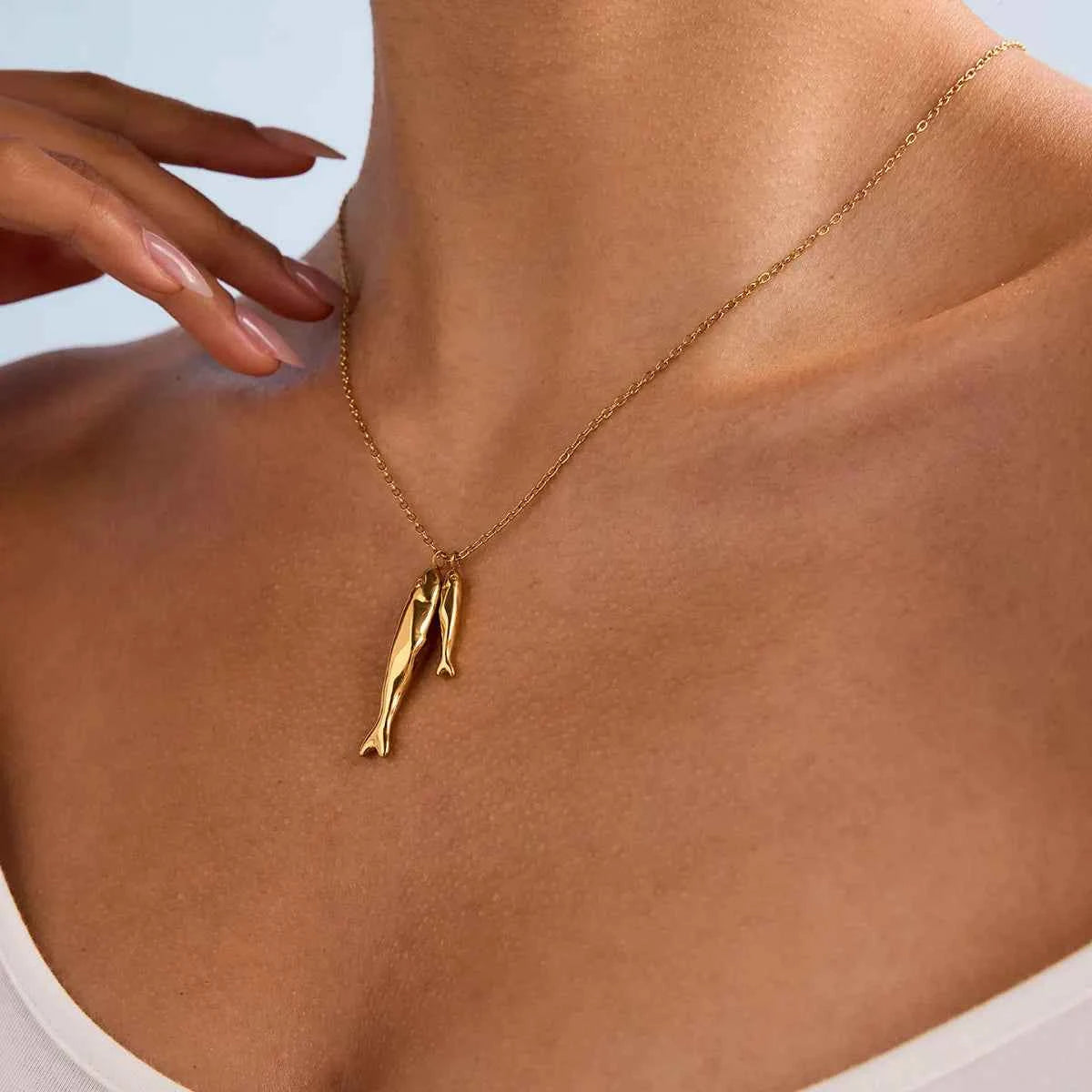 18K Gold-Plated Pendant Necklace