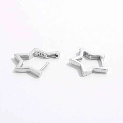 925 Sterling Silver Star Earrings