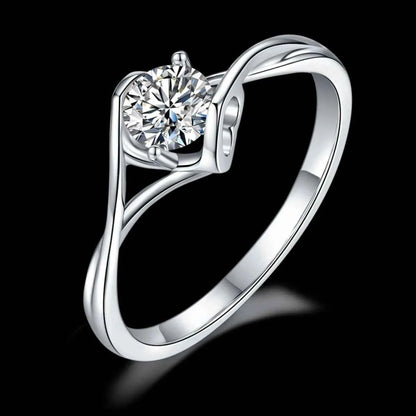 Moissanite 925 Sterling Silver Ring