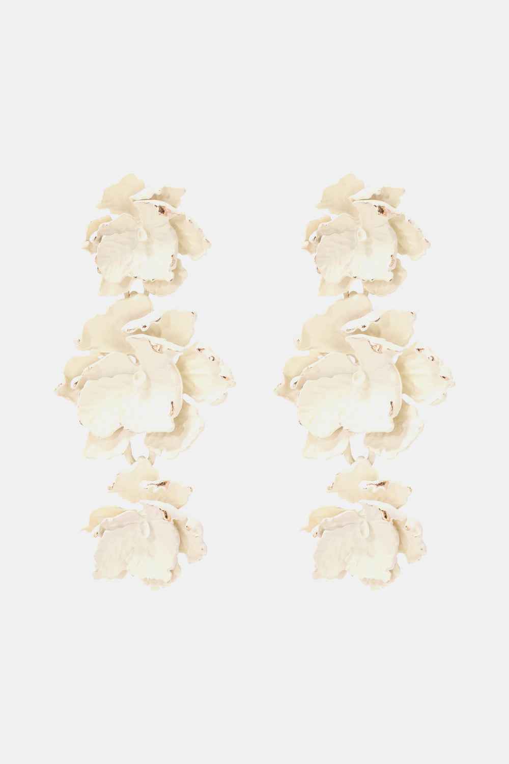 Flower Shape Zinc Alloy Dangle Earrings