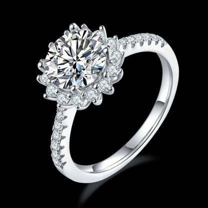 2 Carat Moissanite 925 Sterling Silver Ring