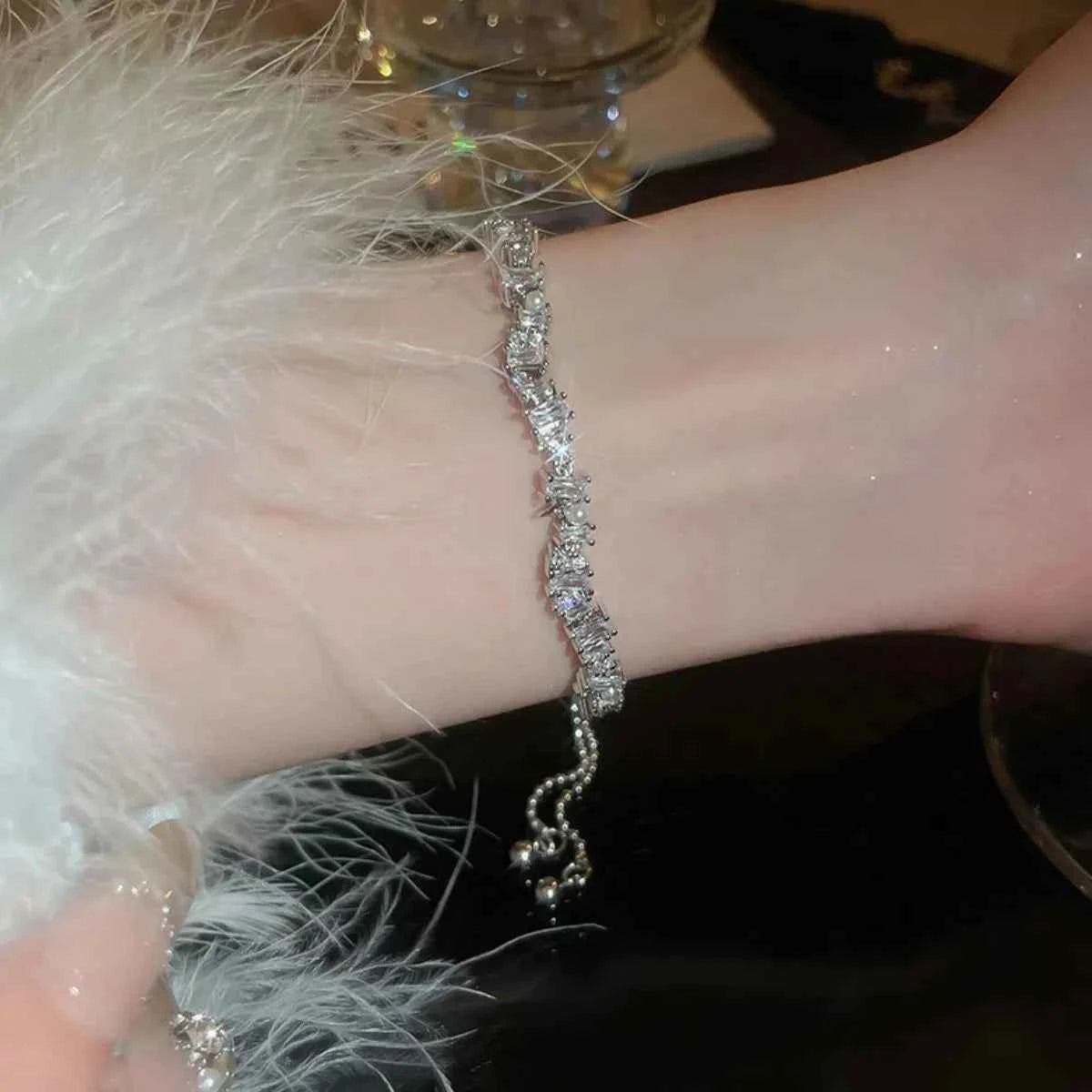 Copper Zircon Bracelet