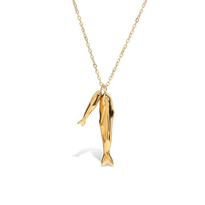 18K Gold-Plated Pendant Necklace