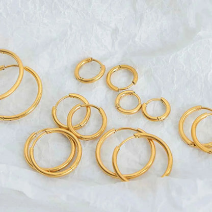 18K Gold-Plated Huggie Earrings