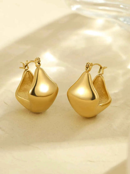 18K Gold-Plated Stainless Steel Geometric Earrings